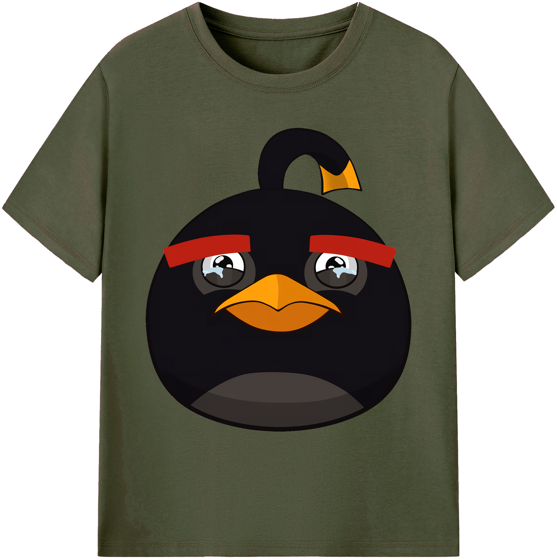 （画像用） Angry Birds アングリーバード 綿100％ メンズ半袖Tシャツ｜肌触りやわらか＆通気性